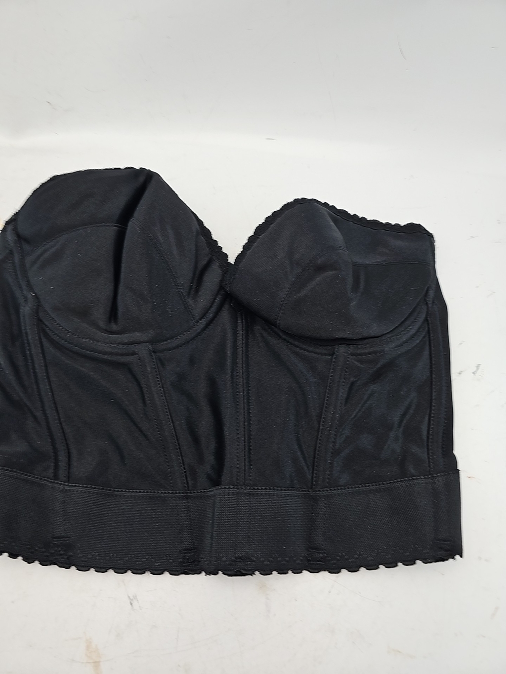 Adonna Black Strapless Longline Bustier